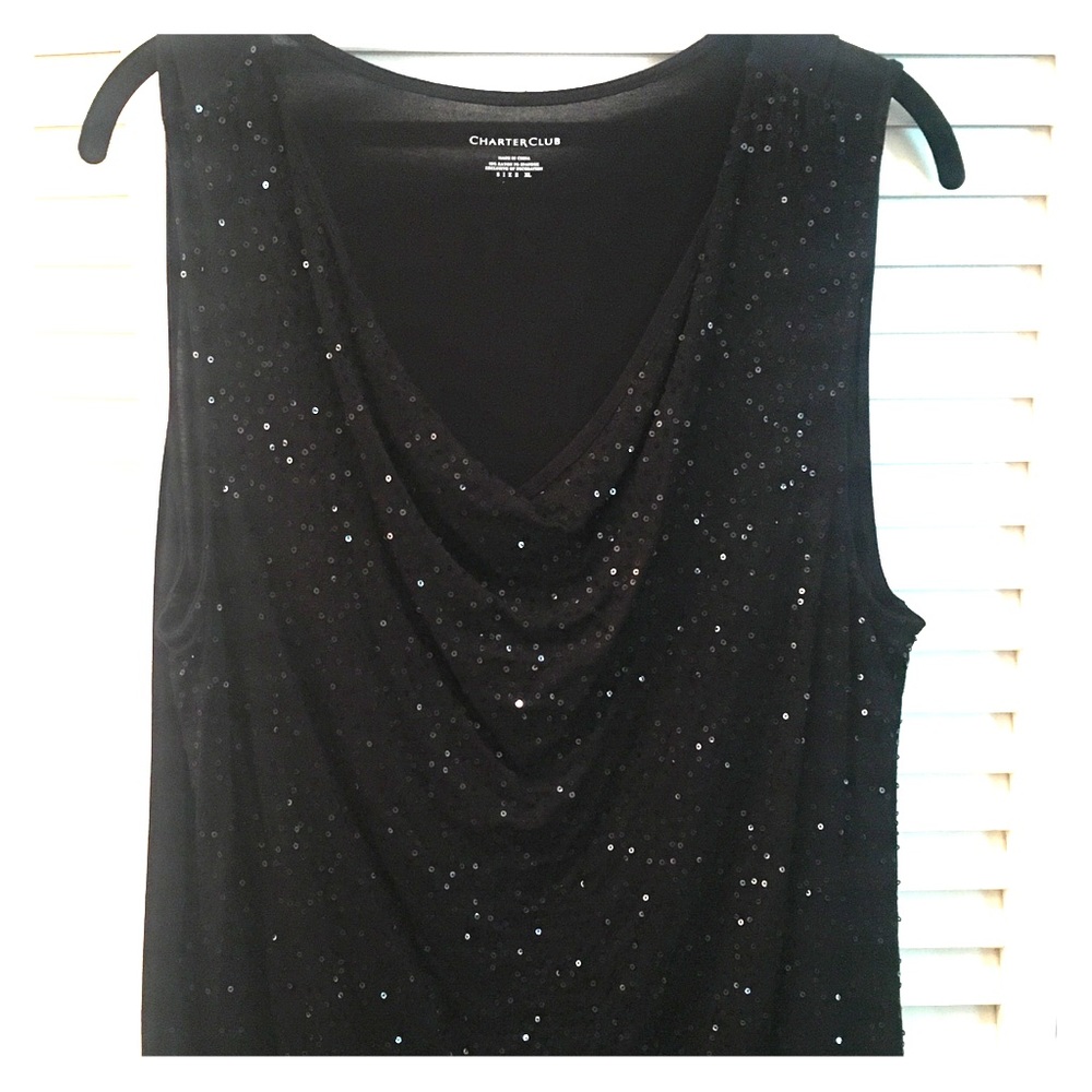 Dressy sequin top